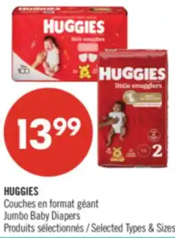 Pharmaprix HUGGIES Jumbo Baby Diapers offer