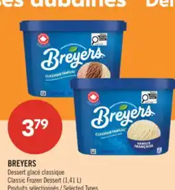 Pharmaprix BREYERS Classic Frozen Dessert offer