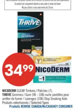 Pharmaprix NICODERM CLEAR Patches (7) THRIVE Gum (96-108) offer