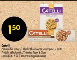 Pharmaprix Catelli Whole Wheat or Smart Pasta offer