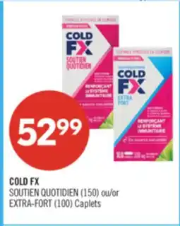 Pharmaprix COLD FX SOUTIEN QUOTIDIEN (150) or EXTRA-FORT (100) Caplets offer
