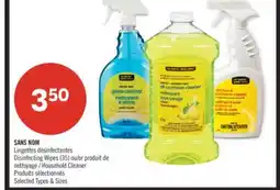 Pharmaprix NO NAME Disinfecting Wipes (35) or Household Cleaner offer