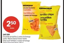 Pharmaprix NO NAME Nacho Cheese Flavour Tortilla Chips or Cheese Flavoured Twists offer