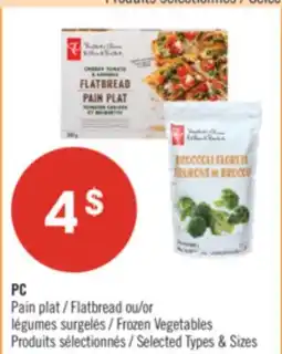 Pharmaprix PC Flatbread or Frozen Vegetables offer