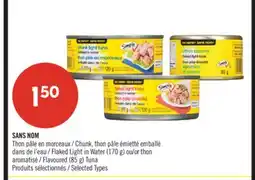 Pharmaprix NO NAME Flaked Light in Water (170 g) or Flavoured (85 g) Tuna offer