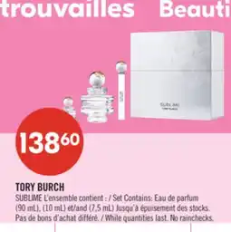 Pharmaprix TORY BURCH SUBLIME Set Contains: Eau de parfum (90 mL), (10 mL) and (7,5 mL) offer