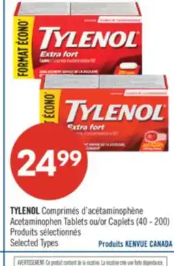 Pharmaprix TYLENOL Acetaminophen Tablets or Caplets (40 - 200) offer