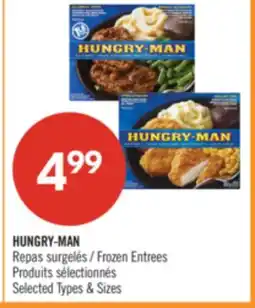 Pharmaprix HUNGRY-MAN Frozen Entrees offer