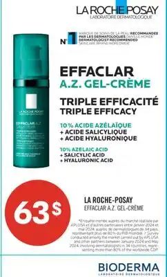 Pharmaprix LA ROCHE-POSAY EFFACLAR A.Z. GEL-CRÈME offer