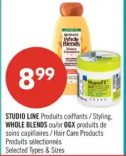 Pharmaprix STUDIO LINE Styling WHOLE BLENDS or OGX Hair Care Products offer