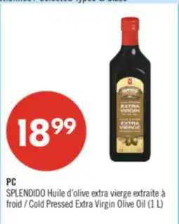 Pharmaprix PC SPLENDIDO Cold Pressed Extra Virgin Olive Oil (1 L) offer