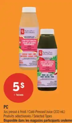 Pharmaprix PC Cold-Pressed Juice (333 mL) offer