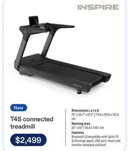 Club Piscine T4S foldable treadmill offer