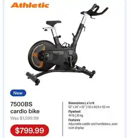 Club Piscine 7500BS cardio bike offer