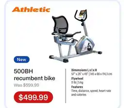Club Piscine 500BH recumbent bike offer