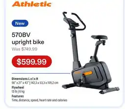 Club Piscine 570BV upright bike offer