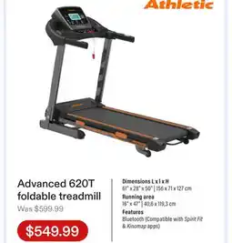 Club Piscine Advanced 620T foldable treadmill offer