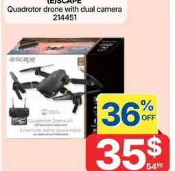 Rossy Quadrotor drone with dual camera offer