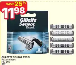 Rossy GILLETTE SENSOR EXCEL Razor blades offer