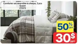 Rossy Comforter set reversible to sherpa offer