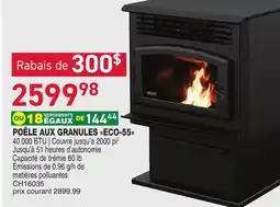 Matério POÊLE AUX GRANULES ECO-55 offer