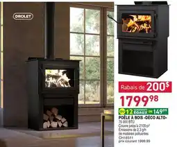 Matério POÊLE À BOIS DÉCO ALTO offer