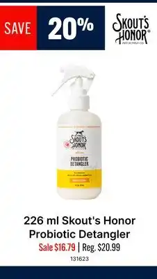 Ren’s Pets Depot 226 ml Skout's Honor Probiotic Detangler offer