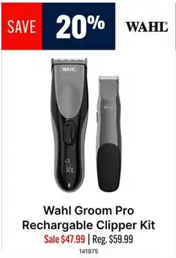 Ren’s Pets Depot Wahl Groom Pro Rechargable Clipper Kit offer