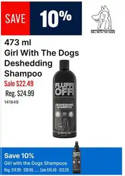 Ren’s Pets Depot 473 ml Girl With The Dogs Deshedding Shampoo offer