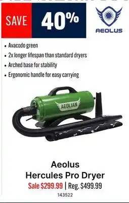 Ren’s Pets Depot Aeolus Hercules Pro Dryer offer