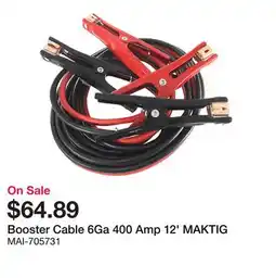 Bumper to Bumper Booster Cable 6Ga 400 Amp 12' offer