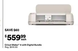 Michaels Cricut maker 4 with Digital Bundle offer