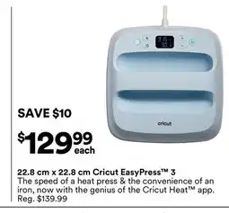 Michaels 22.8 cm x 22.8 cm Cricut EasyPress 3 offer