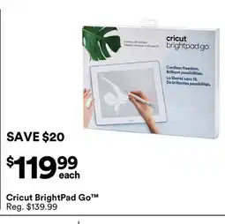Michaels Cricut BrightPad Go offer