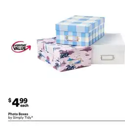 Michaels Photo Boxes by Simply Tidy offer