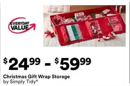 Michaels Christmas Gift Wrap Storage by Simply Tidy offer