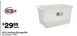 Michaels 52 L Latching Storage Bin by Simply Tidy offer