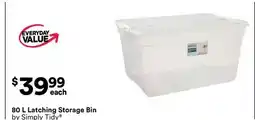 Michaels 80 L Latching Storage Bin by Simply Tidy offer