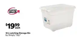 Michaels 18 L Latching Storage Bin by Simply Tidy offer