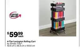 Michaels 4-Tier Lexington Rolling Cart by Simply Tidy offer