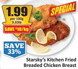 Starsky Starsky's Kitchen Fried Breaded Chicken Breast offer