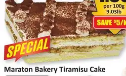 Starsky Maraton Bakery Tiramisu Cake offer