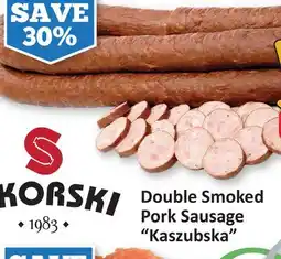 Starsky Double Smoked Pork Sausage Kaszubska offer
