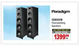 2001 Audio Video SE8000B Paradigm Floorstanding Speakers offer
