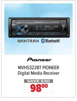 2001 Audio Video MVHS322BT PIONEER Digital Media Receiver offer