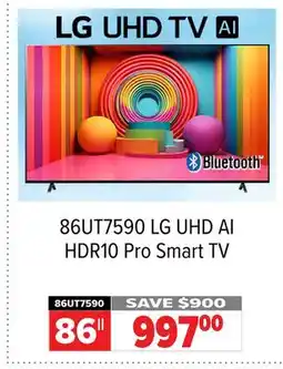 2001 Audio Video 86UT7590 86 LG UHD AI HDR10 Pro Smart TV offer