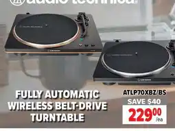 2001 Audio Video ATLP70XBZ/BS Audio-technica FULLY AUTOMATIC WIRELESS BELT-DRIVE TURNTABLE offer