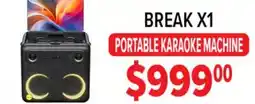 2001 Audio Video BREAK X1 PORTABLE KARAOKE MACHINE offer