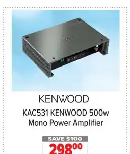 2001 Audio Video KAC531 KENWOOD 500w Mono Power Amplifier offer