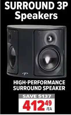 2001 Audio Video SURROUND 3P Speakers HIGH-PERFORMANCE SURROUND SPEAKER offer